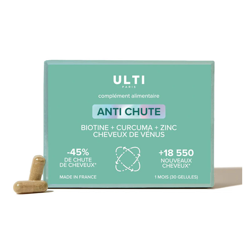 Gélules Anti-Chute ULTI Paris | Complément Alimentaire pour Cheveux Forts
